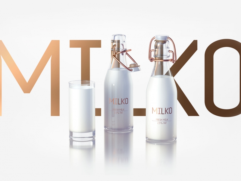 MILKO - Verpackungsdesign für Super-Premium-Milchprodukte